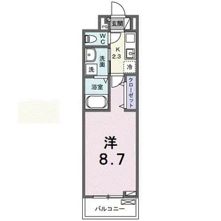 フォレスト佐貫【3階】の間取り