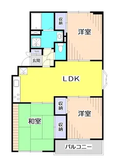 埼玉県朝霞市西原1【マンション】の間取り