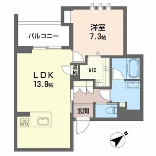 Amylums鷹匠II【3階】の間取り