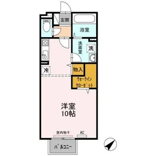 広島県福山市曙町6【アパート】の間取り