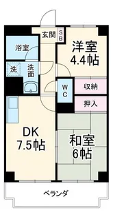ラ・フォレ薬円台【3階】の間取り