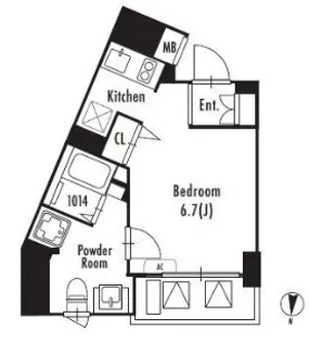 GRAN PASEO東新宿 グランパセオ東新宿【4階】の間取り