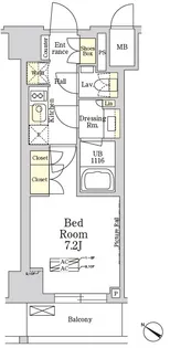 東京都港区南麻布1【マンション】の間取り