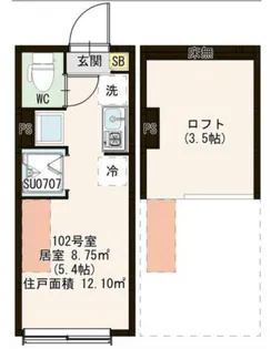 東京都板橋区徳丸3【アパート】の間取り