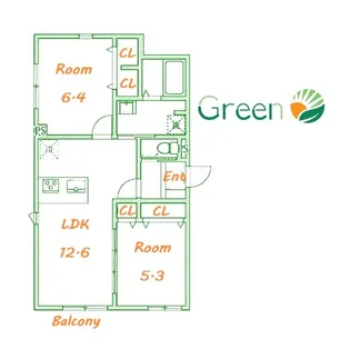 クロシェット湘南辻堂【1階】の間取り