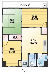 藤ハイツ【2階】の間取り
