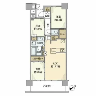 3LDKの間取り画像