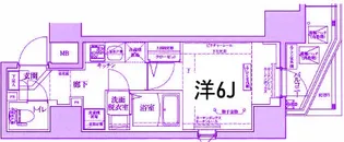 ルフレプレミアム横浜リーヴァ【4階】の間取り