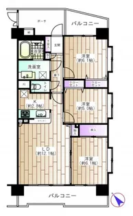 レーベングランヒルズ朝霞台【7階】の間取り