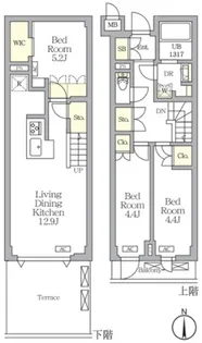 アジールコート都立大学の間取り