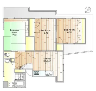マジェスティパレスTK【4階】の間取り