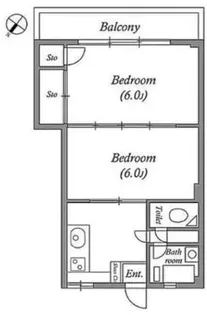 TAS椎名町レジデンス【4階】の間取り