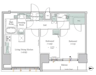 東京都板橋区大山東町【マンション】の間取り