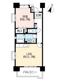 URHAT神戸・灘の浜【6階】の間取り