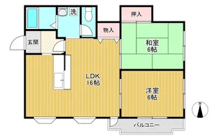 イオ・パラッツォ【1階】の間取り