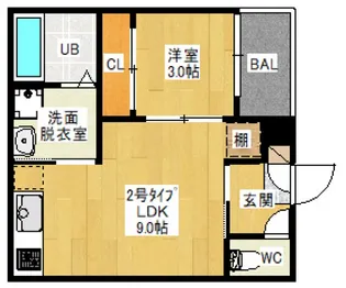 REGALEST CARAT(レガリストカラット)【3階】の間取り