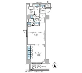 東京都千代田区神田佐久間町3【マンション】の間取り