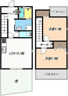愛知県名古屋市港区善進本町【一戸建】の間取り