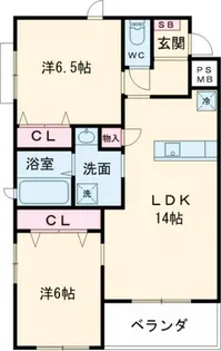 エミレーツ【2階】の間取り