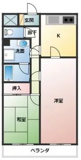 リエス愛甲石田【2階】の間取り