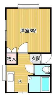 ハウス西海岸【1階】の間取り
