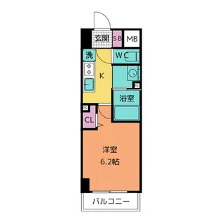 ラグゼナ上前津【5階】の間取り