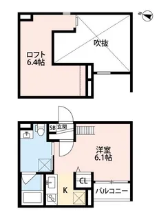 ボヌール【2階】の間取り