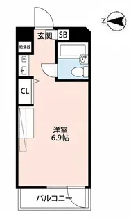 貝取学生会館【3階】の間取り