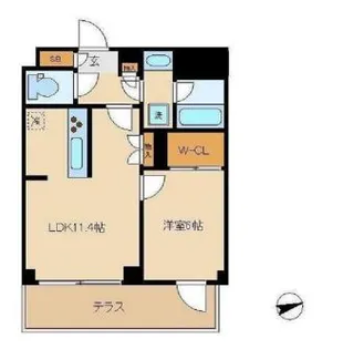 ピアース中野坂上の間取り