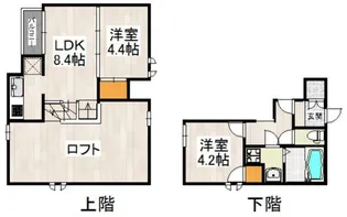 CB東比恵テルス【2階】の間取り