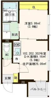 東京都足立区梅田6【アパート】の間取り