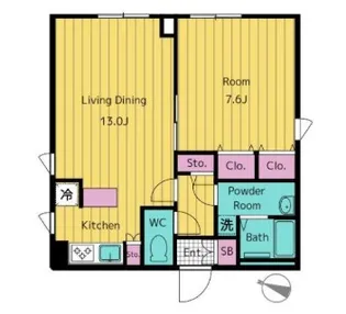 レガシア南麻布【4階】の間取り