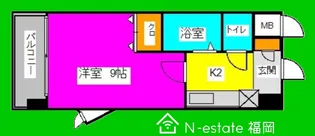 福岡県福岡市西区姪の浜1【マンション】の間取り