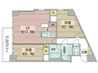 TEADA南6条【10階】の間取り