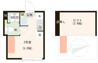 ハーモニーテラス松島III【1階】の間取り