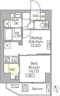 BRICK RESIDENCE 南青山【10階】の間取り