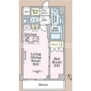 ARKMARK東大井【3階】の間取り