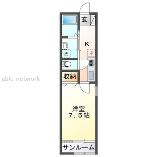 アイリスEAST【2階】の間取り