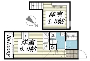 Akari habite B棟【1階】の間取り