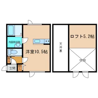 輝【1階】の間取り