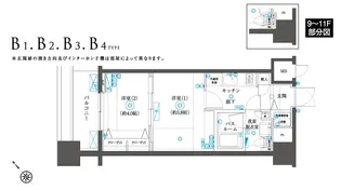 フェニックスヨコハマスクエア【8階】の間取り