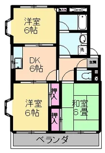ジュネパレス弐番館【2階】の間取り
