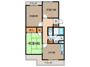 アスパイア若草台【1階】の間取り