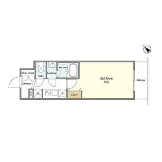 ライトテラス蔵前【5階】の間取り