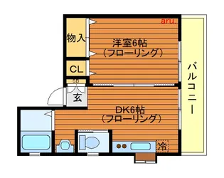 メゾンカトレア【2階】の間取り
