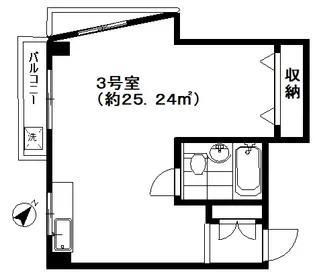 山京パレス中落合【3階】の間取り