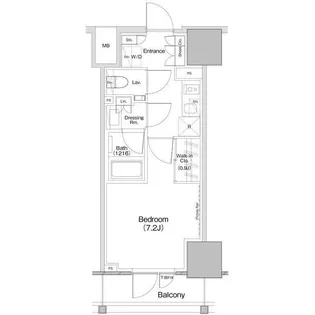 ザ・パークハビオ板橋区役所前【8階】の間取り