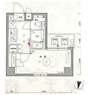 ル・リオン両国【3階】の間取り