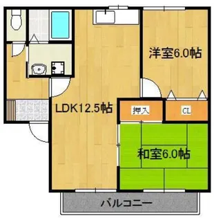 アミューズメント西町【1階】の間取り