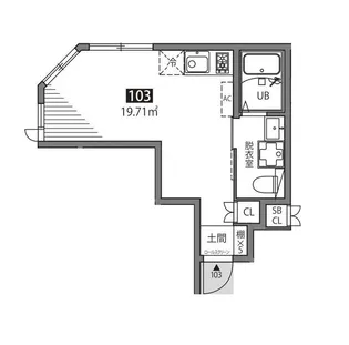 Meguro Senzoku U【1階】の間取り